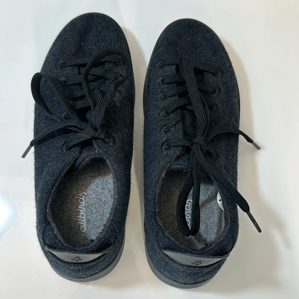 Allbirds WP Wool Pipers Sneakers Black Size 8